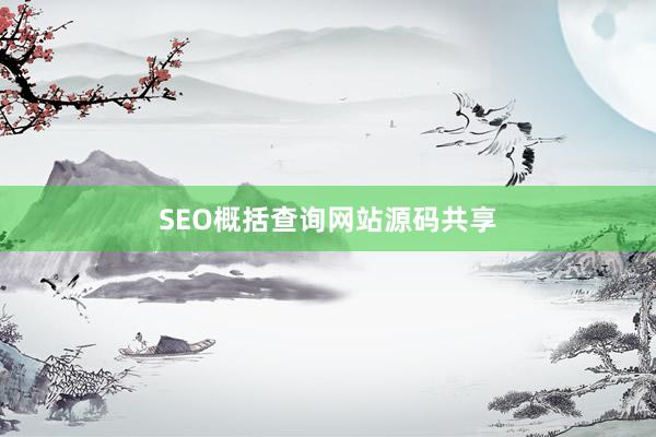 SEO概括查询网站源码共享